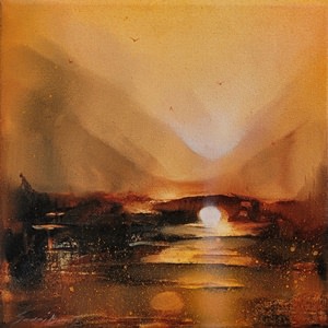 The journey that I anyway travel alone-oil on canvas, 30x30x4 - 2024